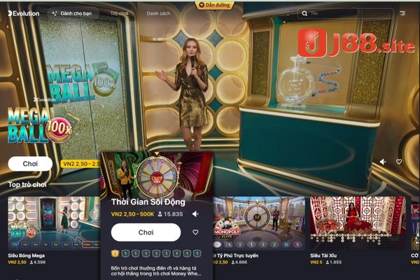 Hướng dẫn cách chơi live casino J88 chi tiết